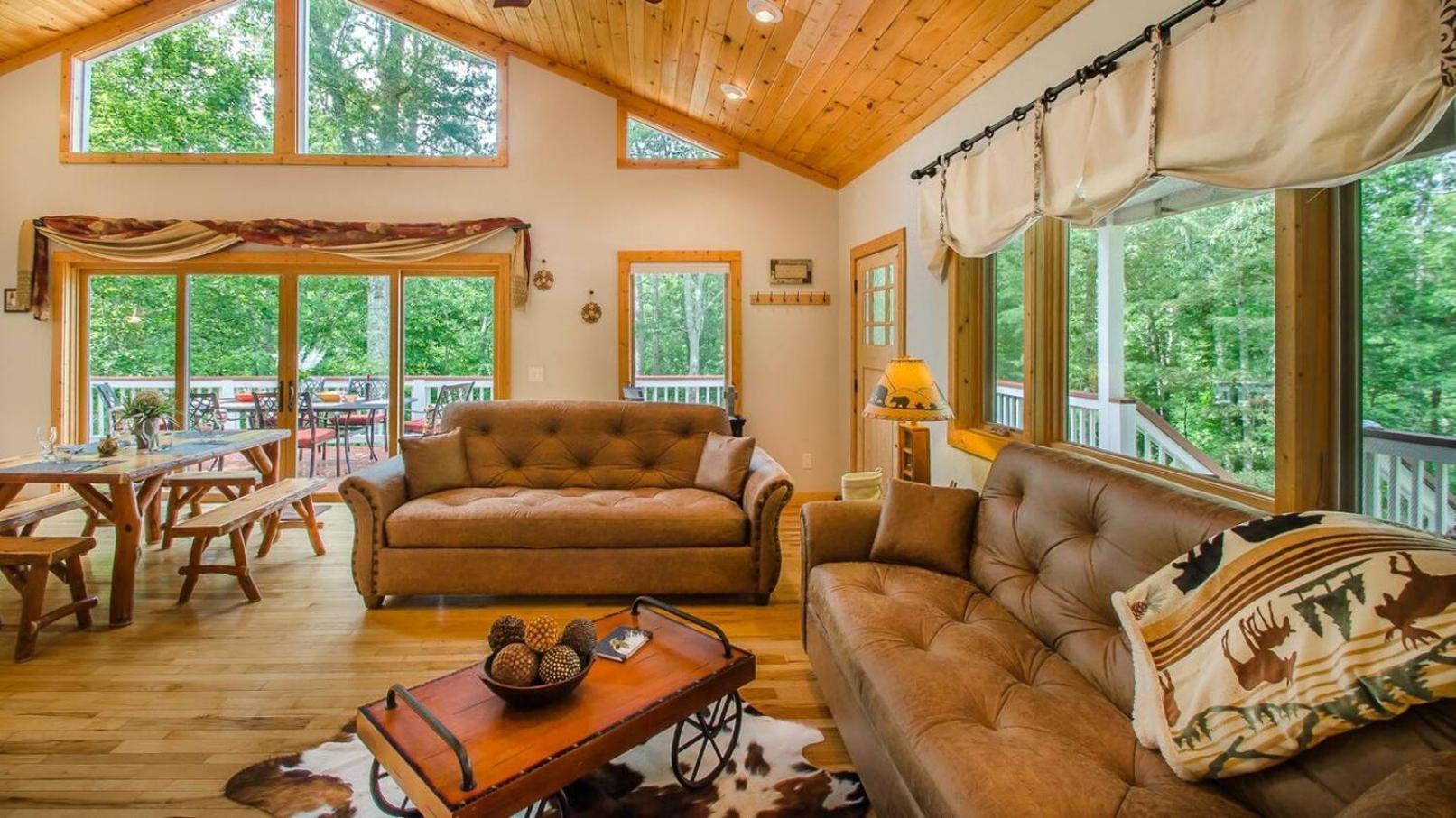 Serene Mountain And Sunset Views 3Bd Cabin Franklin Esterno foto