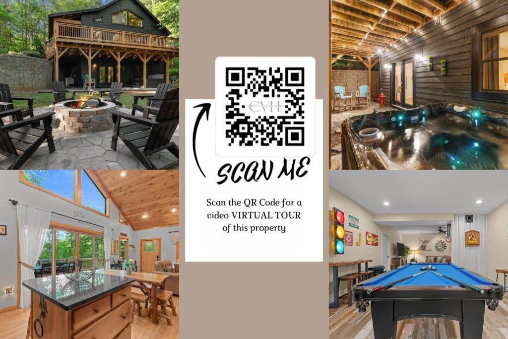 Lux Mtn Cabin Hot Tub, Fire Pit, Game Room 3Bd Franklin Esterno foto