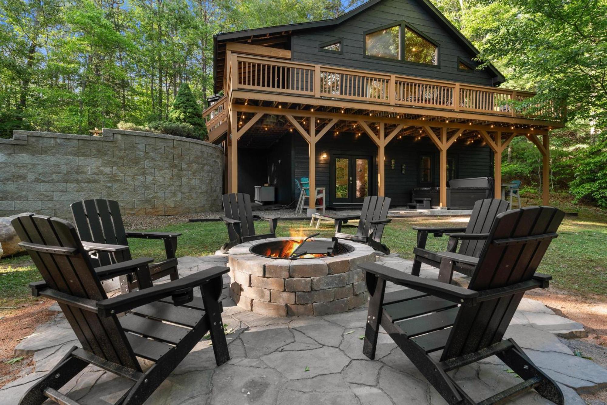 Lux Mtn Cabin Hot Tub, Fire Pit, Game Room 3Bd Franklin Esterno foto